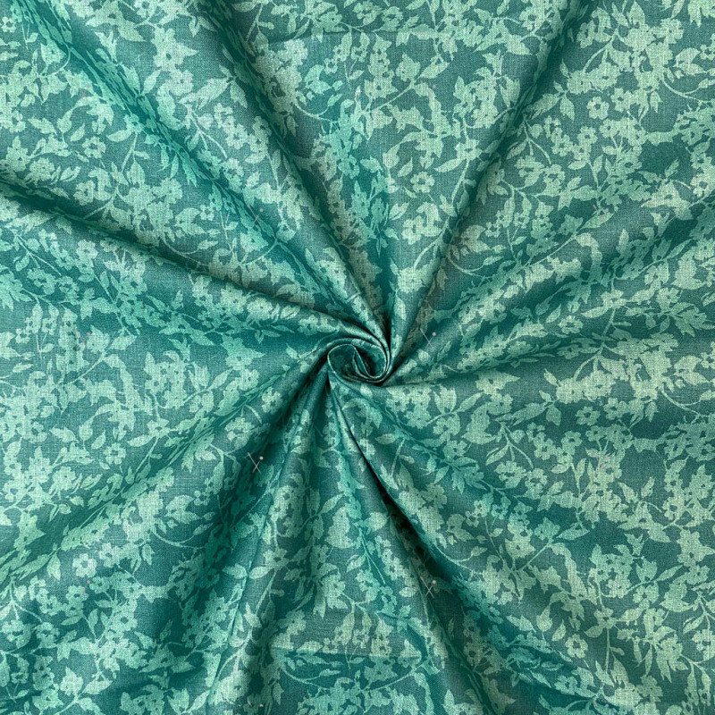 Coated  Cotton BAIBA Malachite / Fir